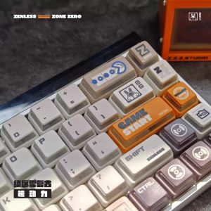 Zenless Zone Zero Toys Bangboo Matte PBT 5-Sided Dye-Sublimated Backlit Keycaps with Game Keyboard