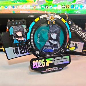 Zenless Zone Zero ChaPanda Hoshimi Miyabi Collab Coaster Magnetic Case & Display Stand | Zenlesszonezero.toys