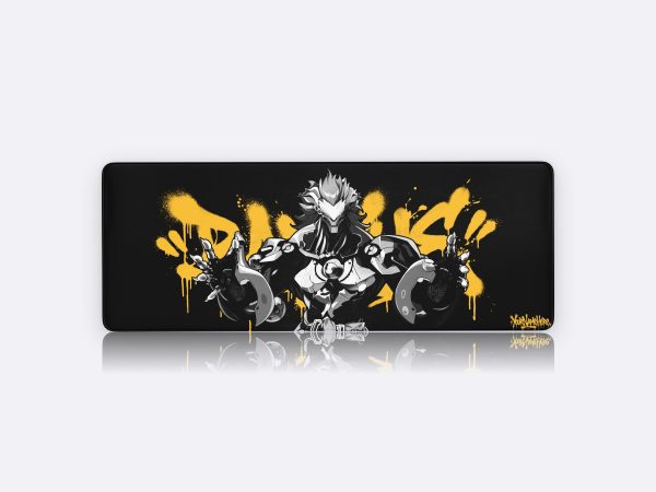 Zenless Zone Zero Banyue ZZZ Gaming Mousepad Desk Mat, Black White Anime PC Large