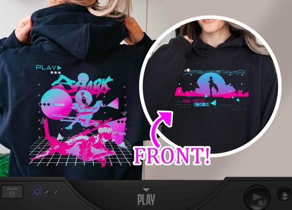 Zenless Zone Zero Ellen Joe Hoodie Retro Neon Vaporwave Glitch Aesthetic y2k fashion ZZZ Streetwear Unisex Heavy Blend Hooded Sweater