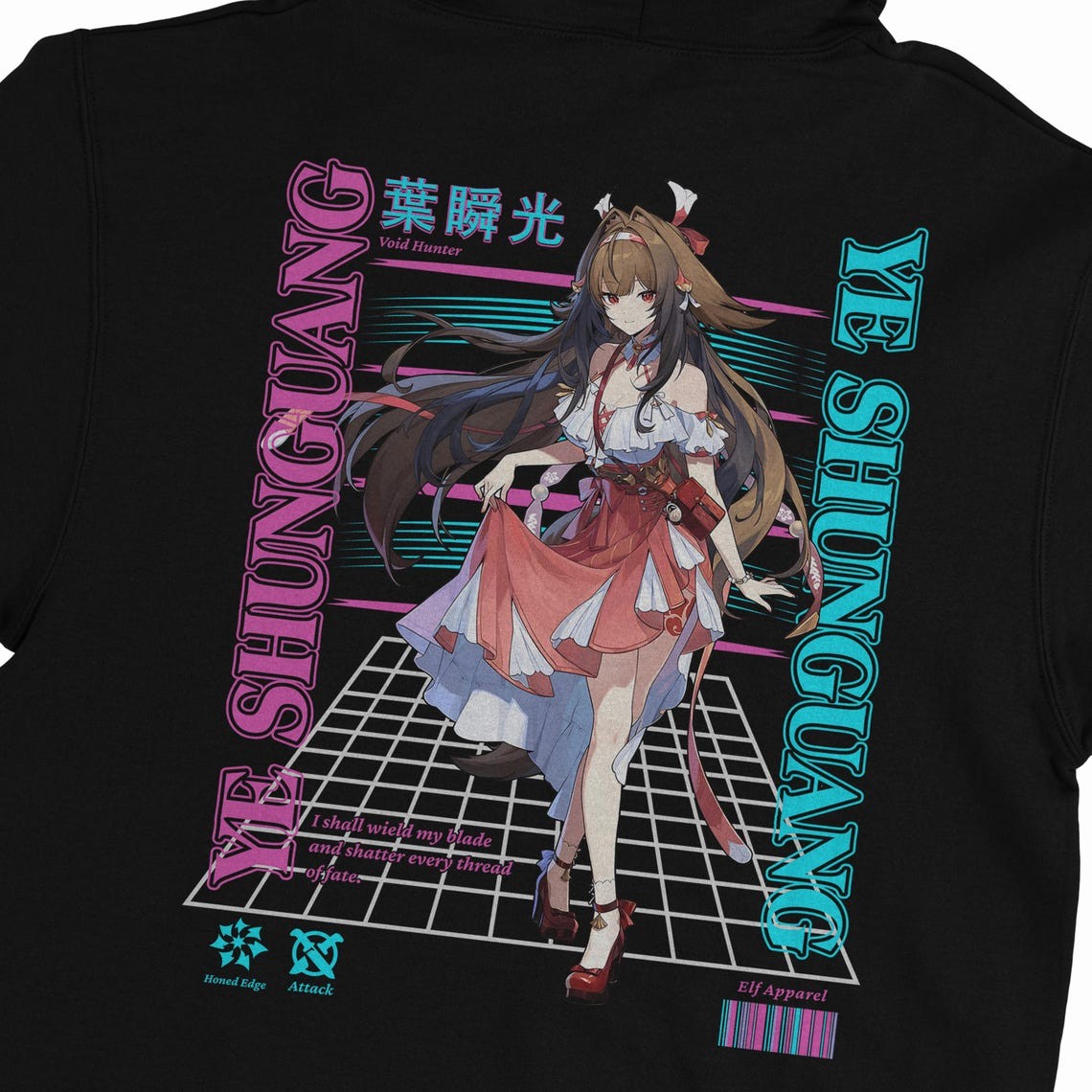 Zenless Zone Zero Ye Shunguang Zenless Zone Zero 380 GSM Hoodie - Heavyweight Anime Hoodie for Cold Weather