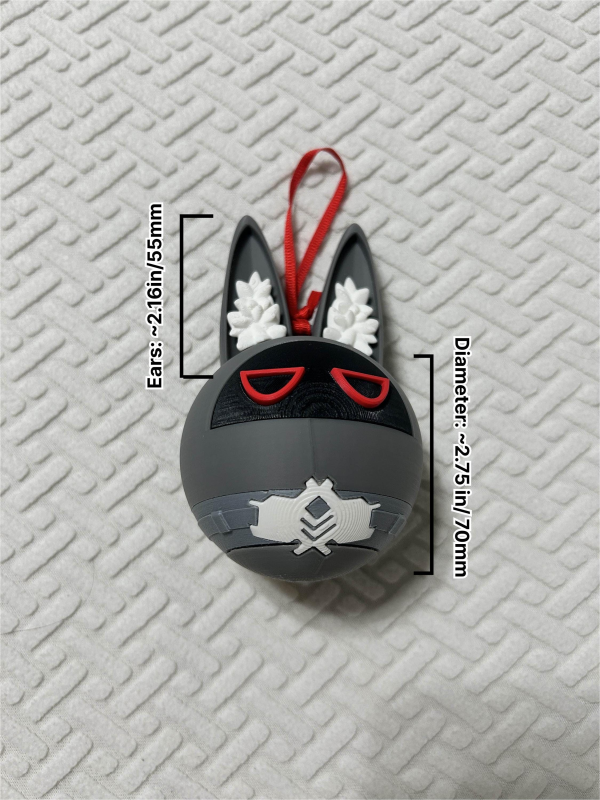 Zenless Zone Zero Fanmade 3D Printed Miyaball Bangboo Ornament