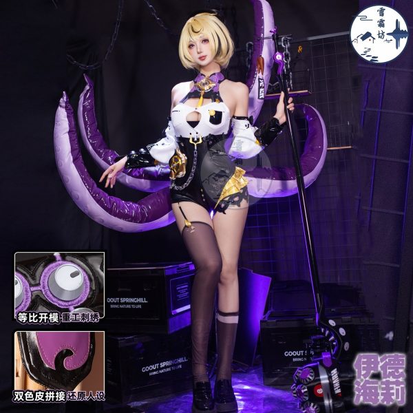 Zenless Zone Zero Yidhari Cosplay Costume, Octopus Girl Anime Game Outfit