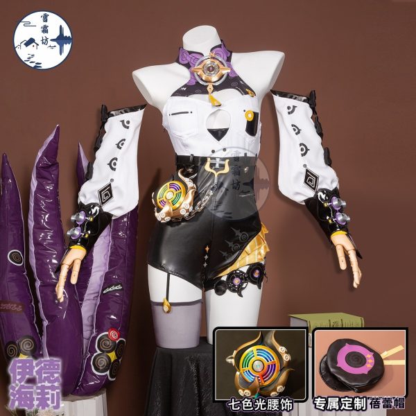 Zenless Zone Zero Yidhari Cosplay Costume, Octopus Girl Anime Game Outfit