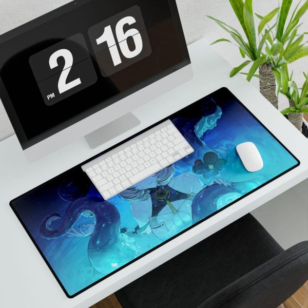 Zenless Zone Zero Yidhari ZZZ Gaming Mousepad Desk Mat, Black White Anime PC Large