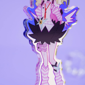 Zero Zone Zero Sunna Holographic Acrylic Keychain +Standee Set for Fandom Display & Wear | Zenlesszonezero.toys