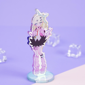 Zero Zone Zero Sunna Holographic Acrylic Keychain +Standee Set for Fandom Display & Wear | Zenlesszonezero.toys