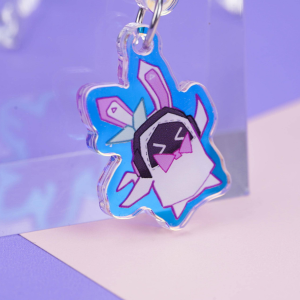 Zero Zone Zero Sunna Holographic Acrylic Keychain +Standee Set for Fandom Display & Wear | Zenlesszonezero.toys