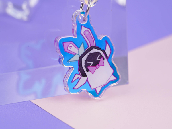 Zero Zone Zero Sunna Holographic Acrylic Keychain +Standee Set for Fandom Display & Wear | Zenlesszonezero.toys