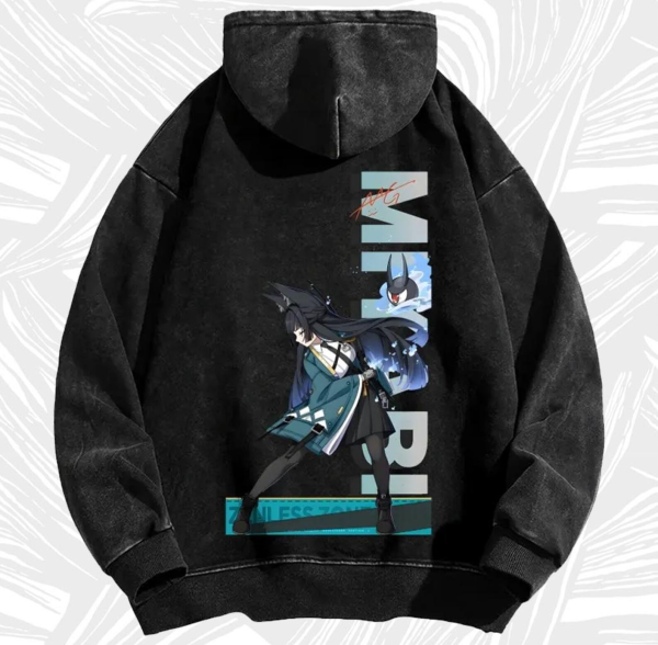Zenless Zone Zero Hoshimi Miyabi Street Style Vintage Hoodie