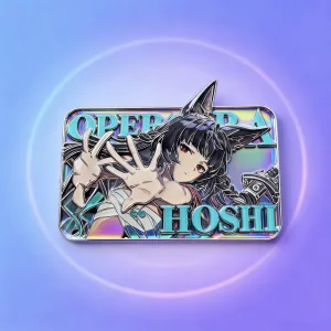 Zero Zone Zero Hoshimi Miyabi Metal Badge Variable Grating Card