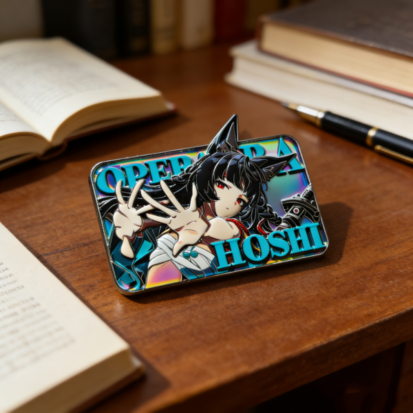 Zero Zone Zero Hoshimi Miyabi Metal Badge Variable Grating Card