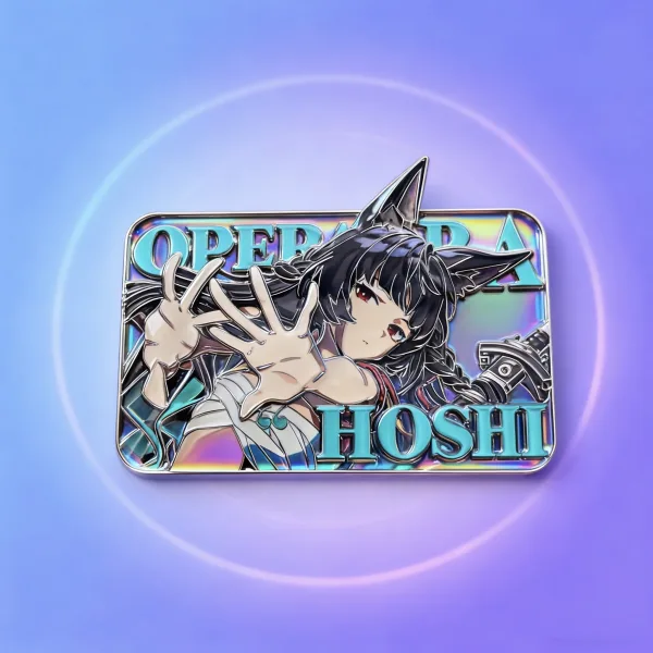 Zero Zone Zero Hoshimi Miyabi Metal Badge Variable Grating Card