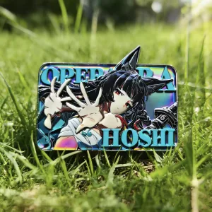 Zero Zone Zero Hoshimi Miyabi Metal Badge Variable Grating Card
