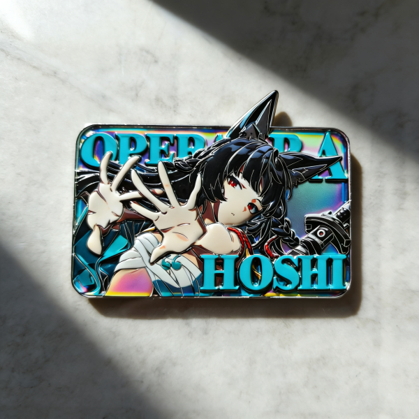 Zero Zone Zero Hoshimi Miyabi Metal Badge Variable Grating Card