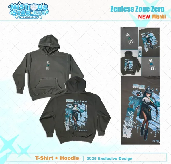Zenless Zone Zero Hoshimi Miyabi Hoodie Winter Warm Cotton Hooded Sweatshirt