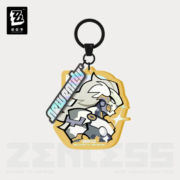 Zenless Zone Zero Ridu Krampus Compliance Authority Chibi Keychain