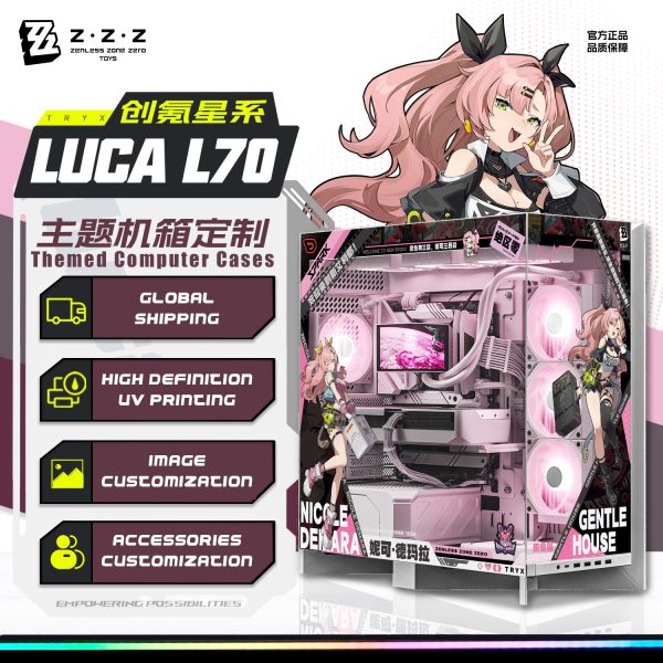 Zenless Zone Zero Gaming Nicole Demara Themed Computer Case