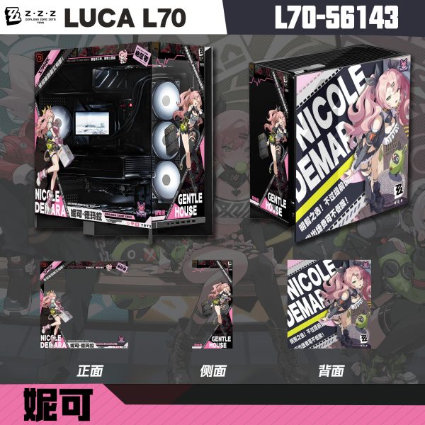 Zenless Zone Zero Gaming Nicole Demara Themed Computer Case