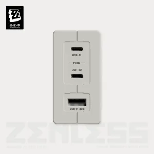 Zenless Zone Zero 140W GaN Three-Port Fast Charging Adapter | Zenlesszonezero.toys