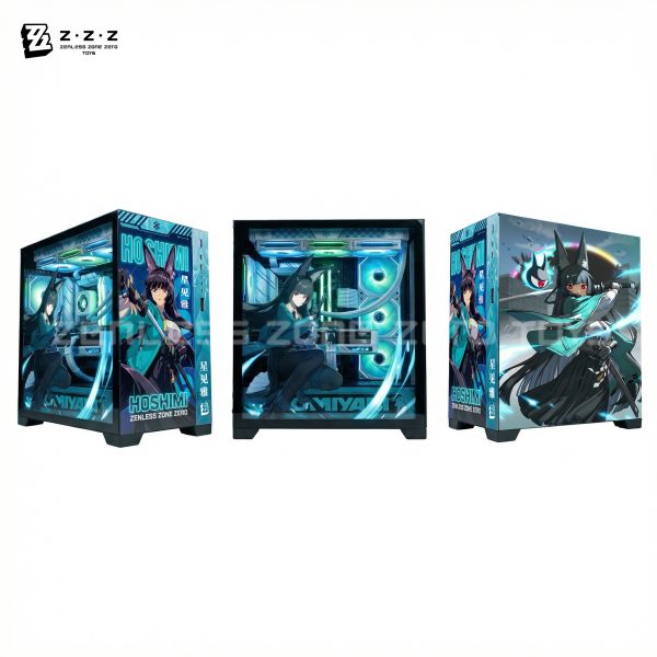 Customize Zenless Zone Zero Gaming Hoshimi Miyabi Themed Computer Case and Acc