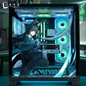 Customize Zenless Zone Zero Gaming Hoshimi Miyabi Themed Computer Case and Acc