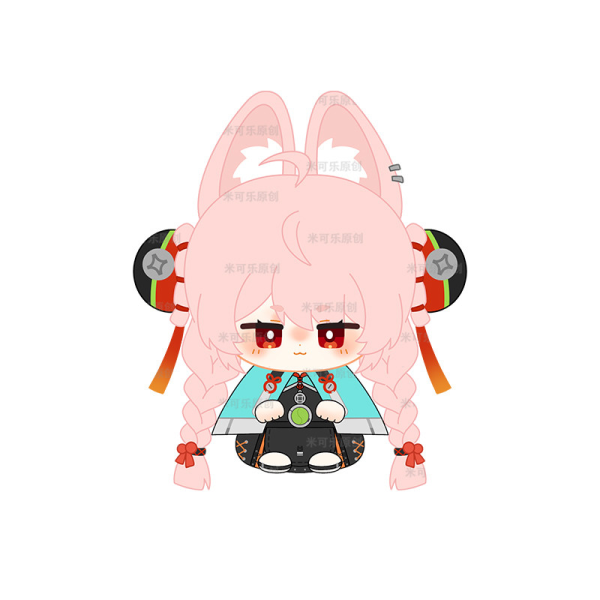 Zenless Zone Zero Ju Fufu, Astra Yao, Zhao Mini Sitting Plush Doll Anime Stuffed Toy Bag Charm & Keychain