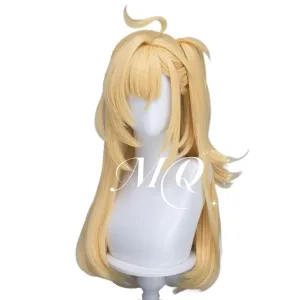 Zenless Zone Zero Xixifu cosplay wig with scalp top and claw clip ponytail