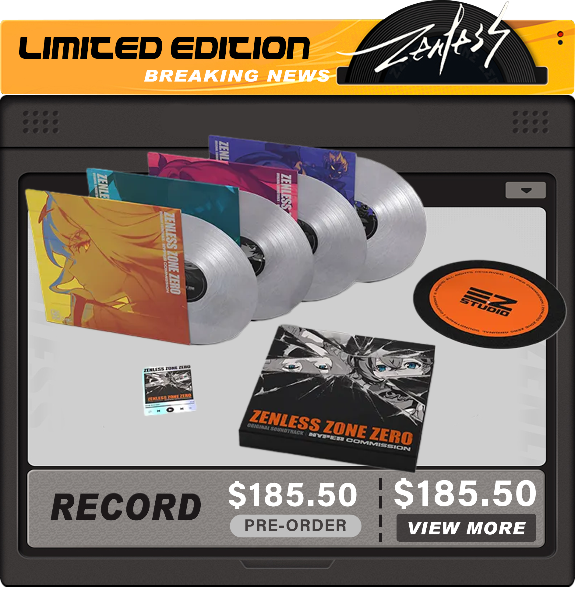 ZZZ Limited Edition Record | Zenlesszonezero.toys