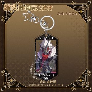 Double-sided ZZZ acrylic keychain featuring agents Billy and Banyue with high-definition character art and a star clasp.