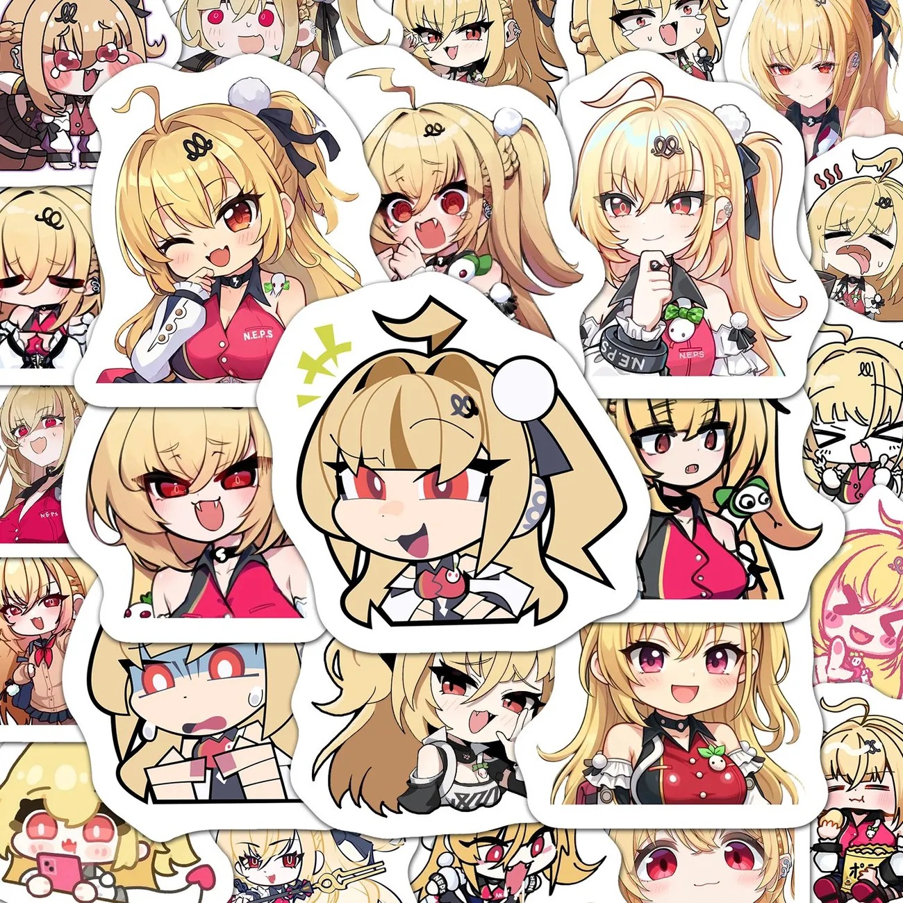 A variety of cute chibi and portrait stickers of Cissia from Zenless Zone Zero for laptop and journal decoration.