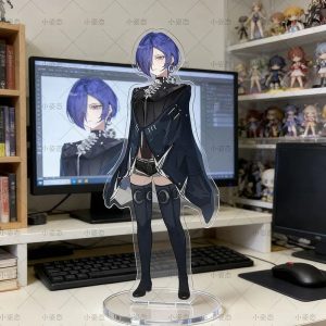 Full-body ZZZ Banyue acrylic stand on a desk, featuring a high-definition character pose and a clear stable base.