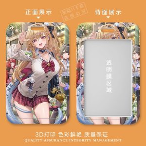 Zenless Zone Zero Cissia rigid sliding hard-shell card holder case with transparent scanning window and colorful anime artwork.