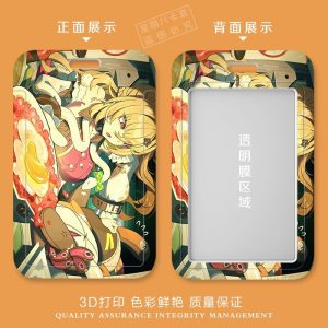 Zenless Zone Zero Cissia rigid sliding hard-shell card holder case with transparent scanning window and colorful anime artwork.