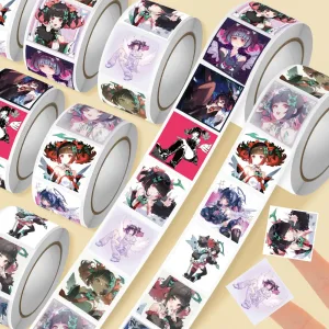 Zenless Zone Zero Nangong Yu Angels of Delusion sticker roll with 14 repeating character designs and 500 mini stickers for journals and planners ZZZ.