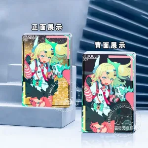 Zenless Zone Zero Angels of Delusion Z Live acrylic quicksand mahjong standees featuring Aria, Nangong Yu, and Sunna with glitter character card designs ZZZ.