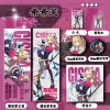 Comprehensive 6-piece ZZZ Cissia anime merch set including laser ticket, badges, keychain, and character cards.