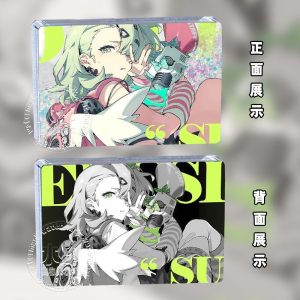 Zenless Zone Zero Angels of Delusion acrylic quicksand bricks featuring Aria, Nangong Yu, and Sunna with colorful front artwork and monochrome shadow art backs.