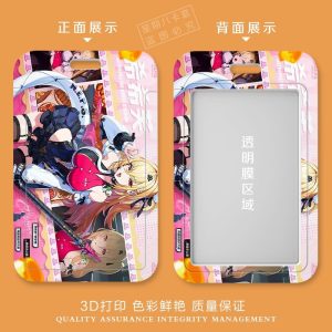 Zenless Zone Zero Cissia rigid sliding hard-shell card holder case with transparent scanning window and colorful anime artwork.