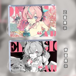Zenless Zone Zero Angels of Delusion acrylic quicksand bricks featuring Aria, Nangong Yu, and Sunna with colorful front artwork and monochrome shadow art backs.
