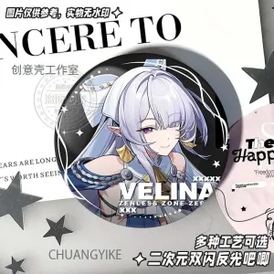 Premium ZZZ Velina badge with silver onion glitter effect and double-flash reflective finish.