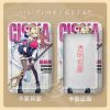 Zenless Zone Zero Cissia sliding hard-shell card sleeve with a transparent front window and vibrant N.E.P.S. law enforcement character art.