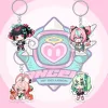 Collection of four ZZZ "Angels of Delusion" acrylic keychains featuring Nangong Yu, Eri, Sunna, and Miss Zhao.