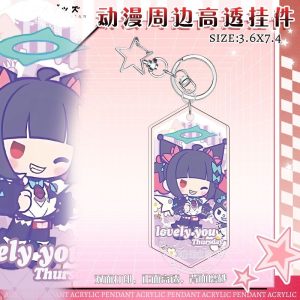 ZZZ "Angels of Delusion" linked acrylic keychain with chibi heads of Eri, Nangong Yu, and Chinatsu.