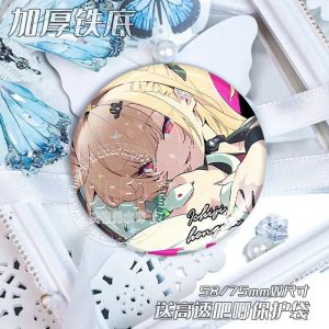 High-definition ZZZ Cissia anime badge with shattered glass holographic finish and thickened iron base for ita-bag decoration.