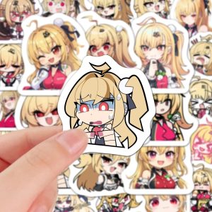 A variety of colorful Zenless Zone Zero Cissia stickers including funny chibi faces and cool tactical agent poses.