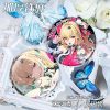 High-definition ZZZ Cissia anime badge with shattered glass holographic finish and thickened iron base for ita-bag decoration.