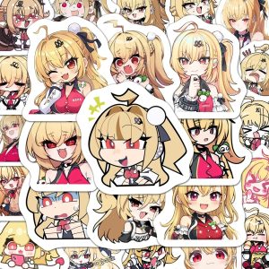 ZZZ Cissia Sticker Pack 50pcs Chibi & Anime Decals Waterproof Vinyl for Laptop, Luggage, Journal