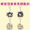 Cute chibi ZZZ acrylic keychains of Nangong Yu and Cissia with funny expression poses for school bag decoration.