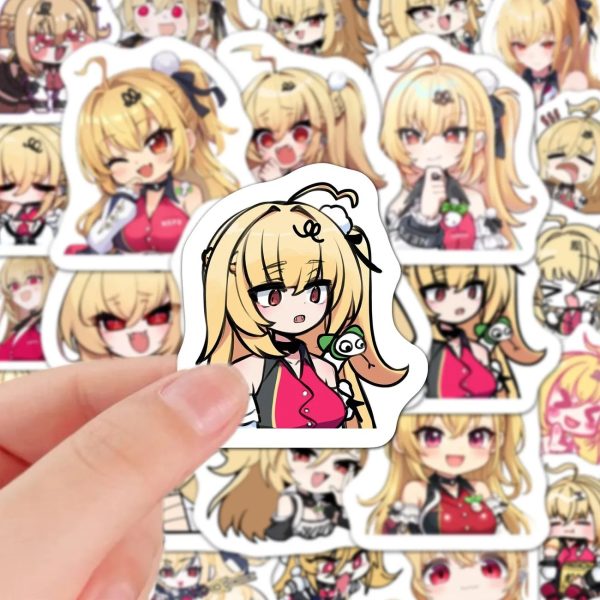 A variety of colorful Zenless Zone Zero Cissia stickers including funny chibi faces and cool tactical agent poses.